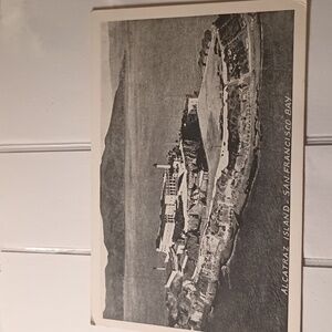 Miniature postcard of Alcatraz island San Francisco Ca